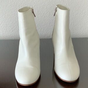Vince White leather boots